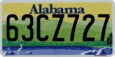 AL license plate 63CZ727