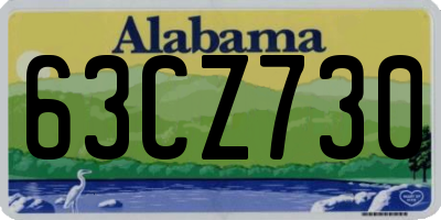 AL license plate 63CZ730