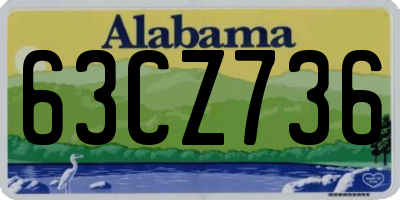 AL license plate 63CZ736