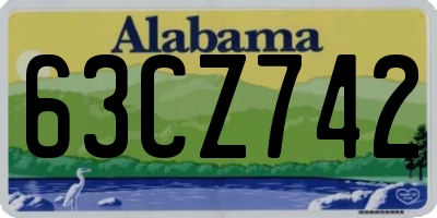 AL license plate 63CZ742