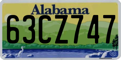 AL license plate 63CZ747