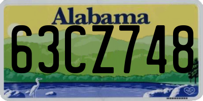 AL license plate 63CZ748