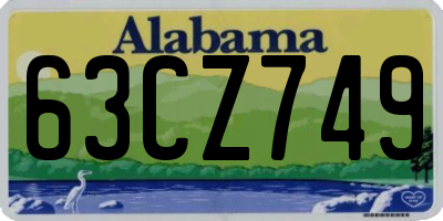 AL license plate 63CZ749