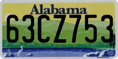AL license plate 63CZ753