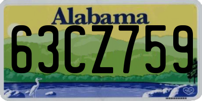 AL license plate 63CZ759
