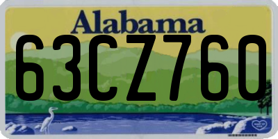 AL license plate 63CZ760