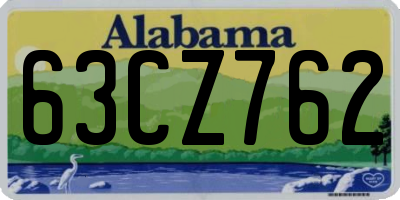 AL license plate 63CZ762