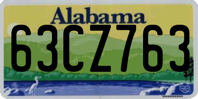 AL license plate 63CZ763