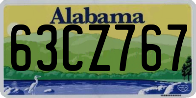 AL license plate 63CZ767