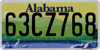 AL license plate 63CZ768