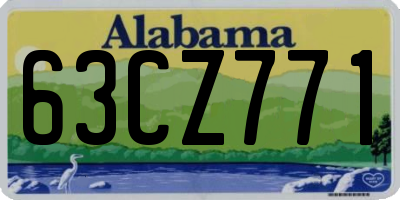 AL license plate 63CZ771