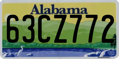 AL license plate 63CZ772