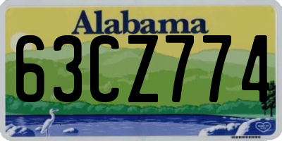 AL license plate 63CZ774