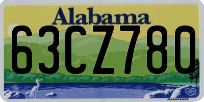 AL license plate 63CZ780