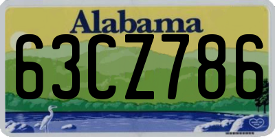 AL license plate 63CZ786
