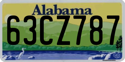 AL license plate 63CZ787