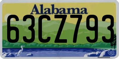 AL license plate 63CZ793