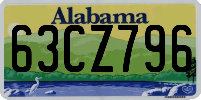 AL license plate 63CZ796