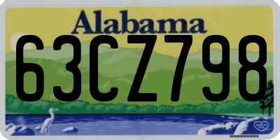 AL license plate 63CZ798