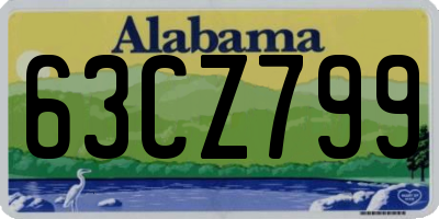 AL license plate 63CZ799