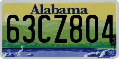 AL license plate 63CZ804