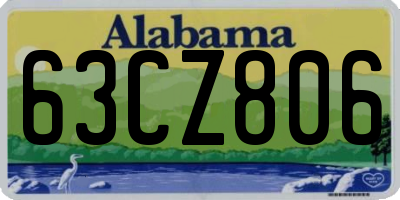 AL license plate 63CZ806