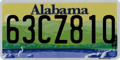 AL license plate 63CZ810