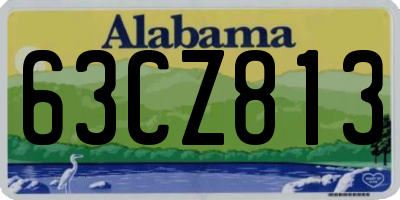 AL license plate 63CZ813
