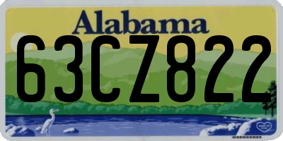 AL license plate 63CZ822