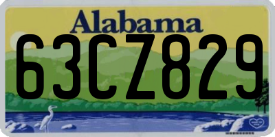 AL license plate 63CZ829