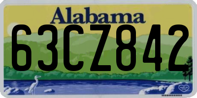 AL license plate 63CZ842