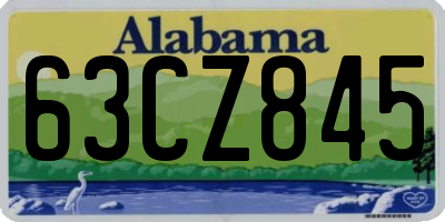 AL license plate 63CZ845