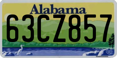 AL license plate 63CZ857