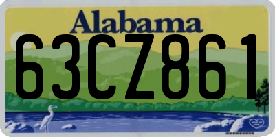AL license plate 63CZ861