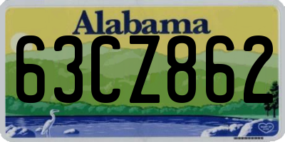 AL license plate 63CZ862
