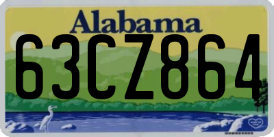 AL license plate 63CZ864