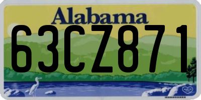 AL license plate 63CZ871