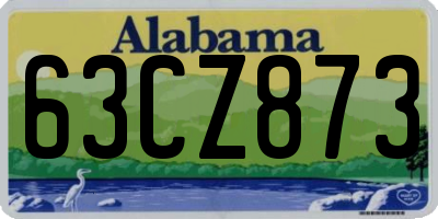 AL license plate 63CZ873