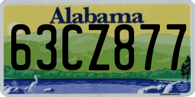 AL license plate 63CZ877