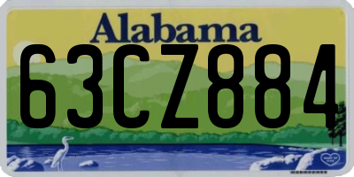 AL license plate 63CZ884