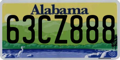 AL license plate 63CZ888