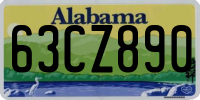 AL license plate 63CZ890