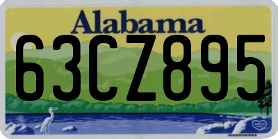 AL license plate 63CZ895