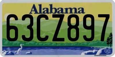 AL license plate 63CZ897