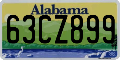 AL license plate 63CZ899