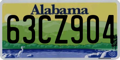 AL license plate 63CZ904