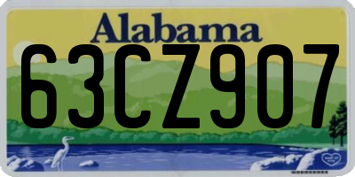 AL license plate 63CZ907