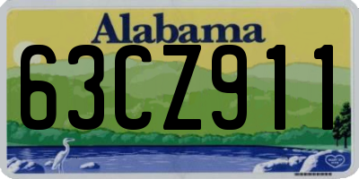 AL license plate 63CZ911