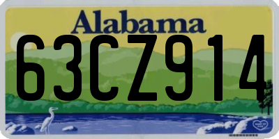 AL license plate 63CZ914