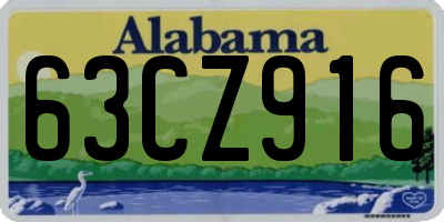 AL license plate 63CZ916